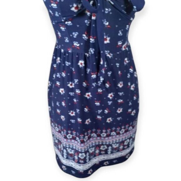 NO BOUNDARIES NAVY FLORAL MINI DRESS SZ.S EUC. - Picture 4 of 6